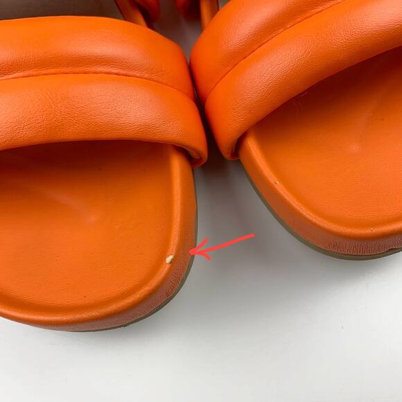 Vionic Mayla Slides Sandals Orange Double Padded Straps Slip On Women's 8.5 - Picture 5 of 11